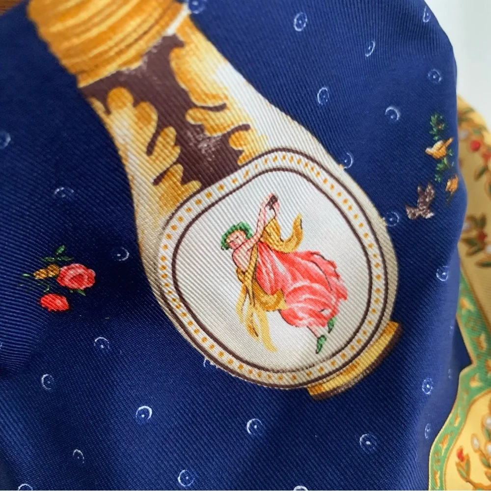 Mariano Rubinacci Galanterie Cherub Silk Scarf